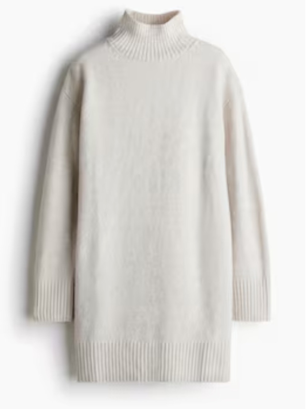 H&M Knit Mock Turtleneck Sweater Dress